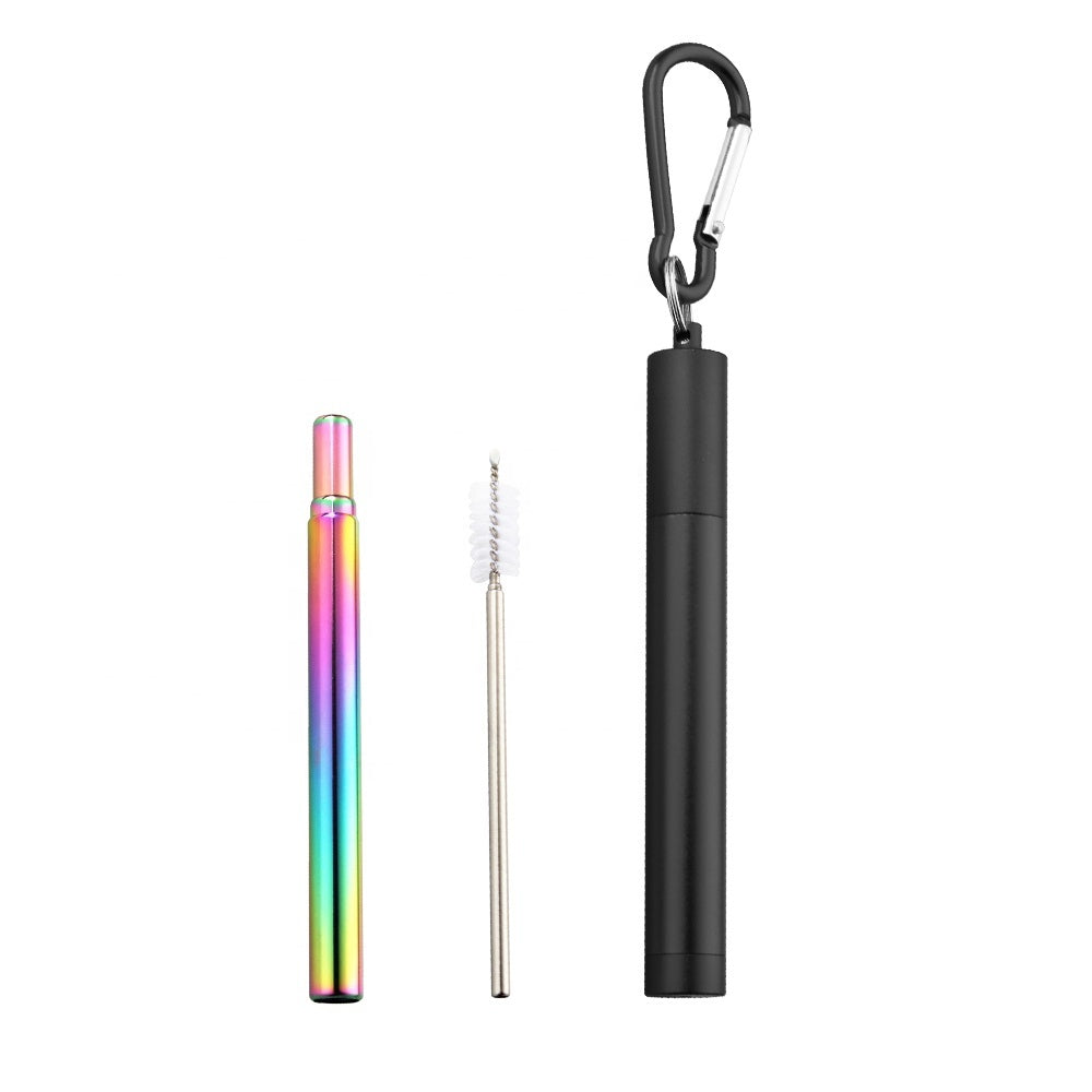 Telescopic Stainless Steel Reusable Metal Straw