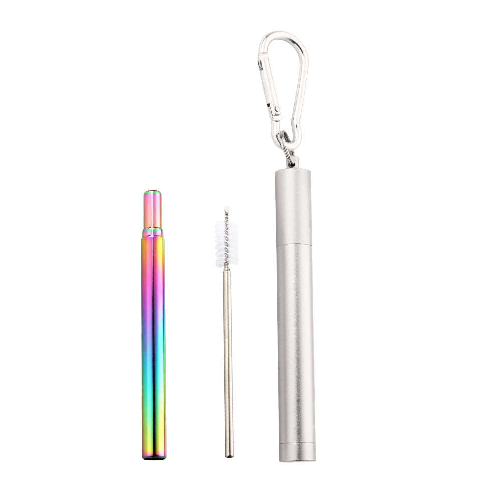 Telescopic Stainless Steel Reusable Metal Straw